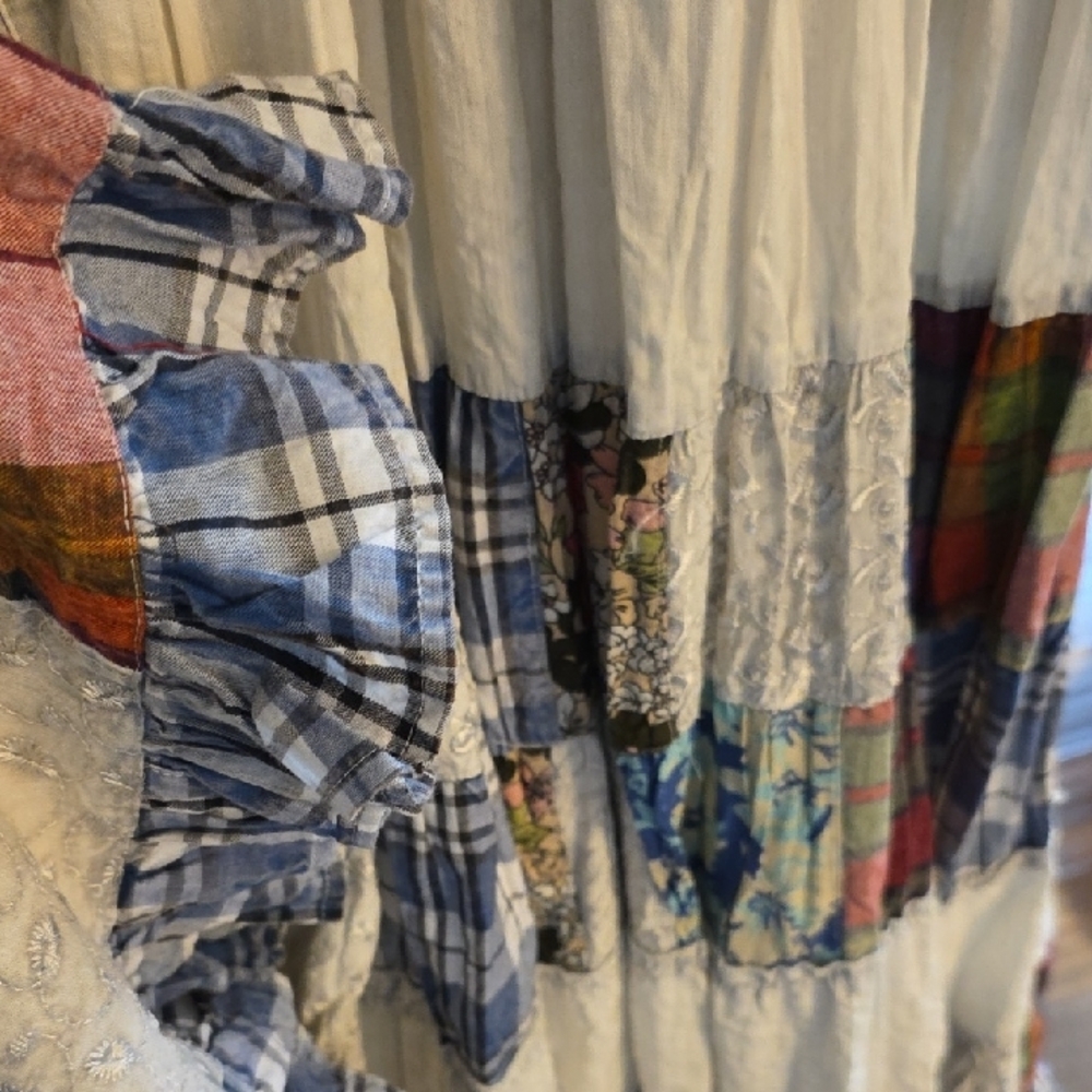 Young Threads Mixed Media Patchwork Sundress with… - image 3